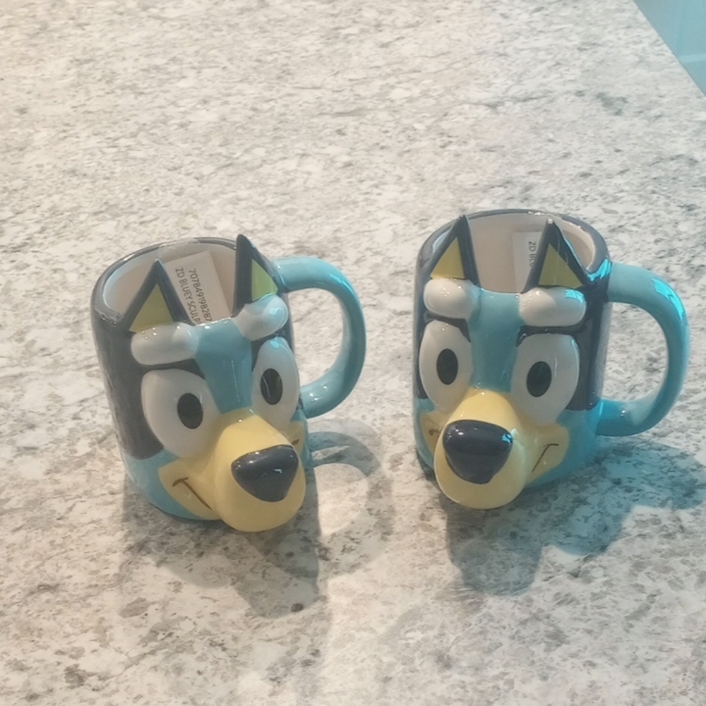 Blue Character Ceramic Mug Set